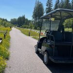 Foto eines Golfcarts im Center Parcs Les Trois Forêts