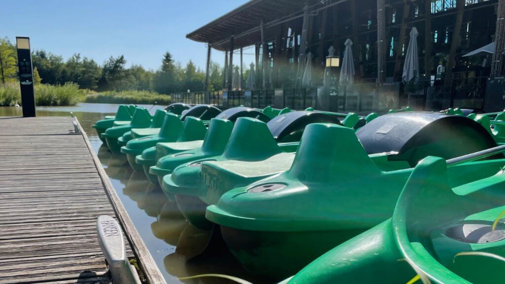 Foto eines Tretboots im Center Parcs Les Trois Forêts